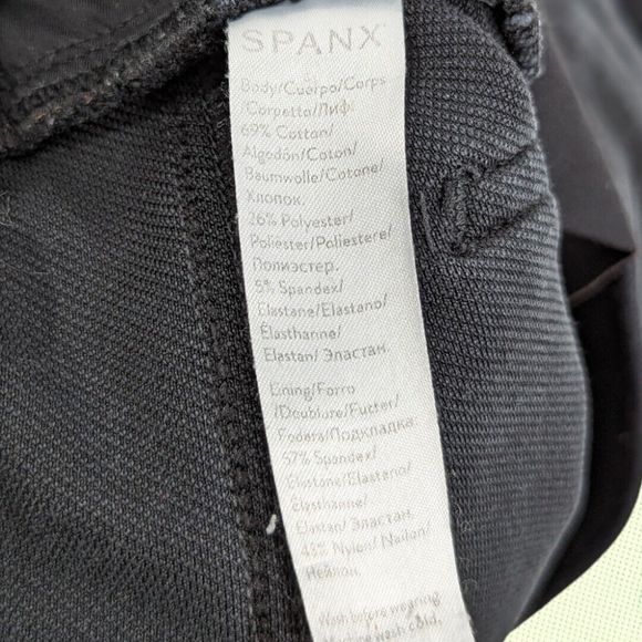 Spanx M Jean-ish Ankle Legging Pants Black Stretch Skinny‎ Pull On Women's - Picture 7 of 7